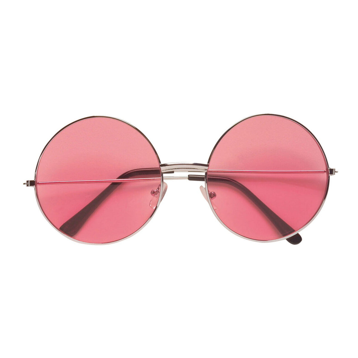 Op deze afbeelding zie je een Accessoires, van het merk Widmann. Freaky Bril, 70s Roze Glas