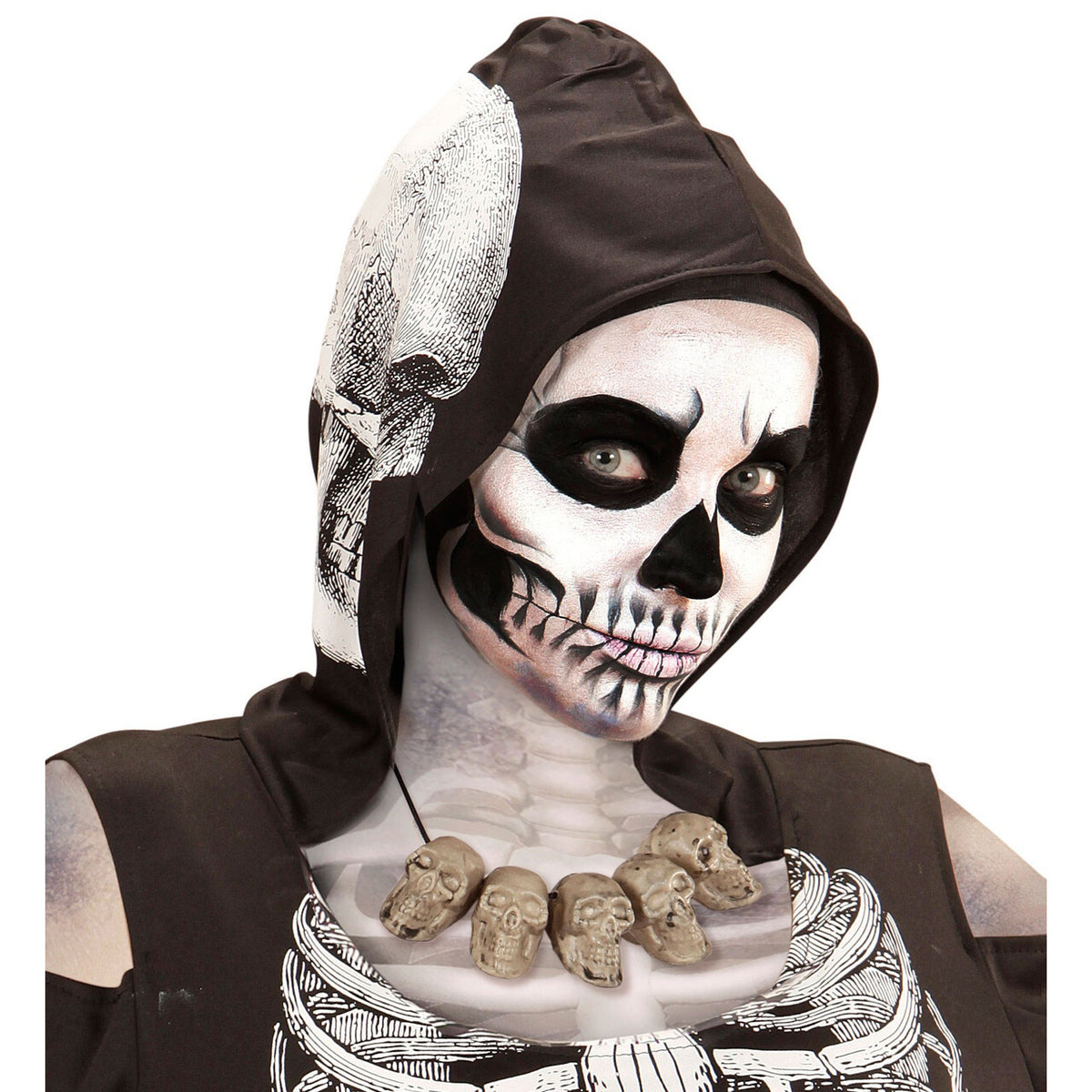 Op deze afbeelding zie je een Accessoires, van het merk Widmann. Basic Ketting Schedels