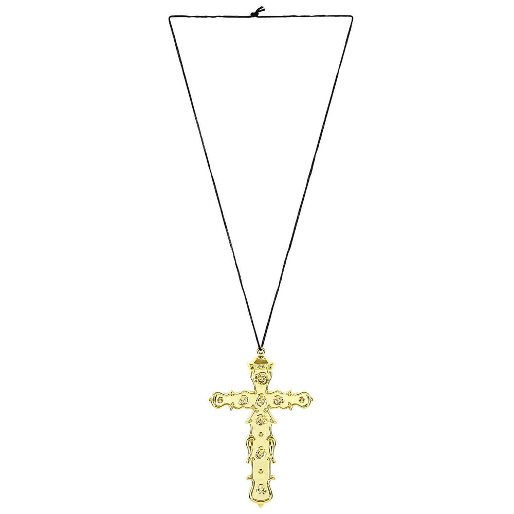 Op deze afbeelding zie je een Accessoires, van het merk Widmann. Kardinaal Ketting Met Kruis, Goud