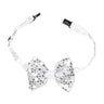Noeud Papillon à Paillettes Argenté Avec Lumière