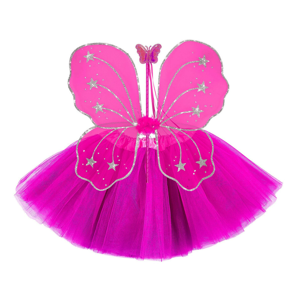 Op deze afbeelding zie je een Accessoires, van het merk Widmann. Verkleedset Magische Fee Donker Roze