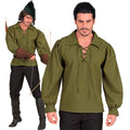 Chemise Verte Darcher Médiéval Homme