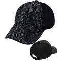 Casquette Noire Strass
