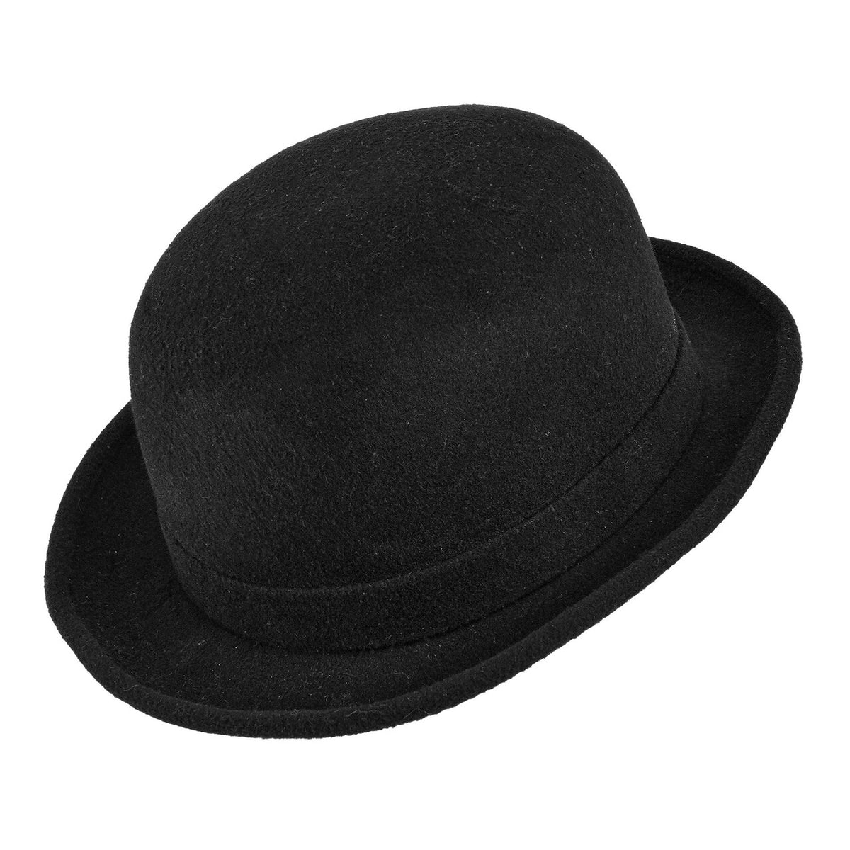 Op deze afbeelding zie je een Accessoires, van het merk Widmann. Bolhoed Zwart Wol Look