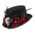 Chapeau Crâne Vaudou & Fleur
