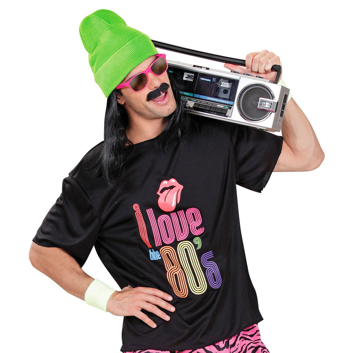 Op deze afbeelding zie je een Accessoires, van het merk Widmann. Gooffey Beanie Neon Groen