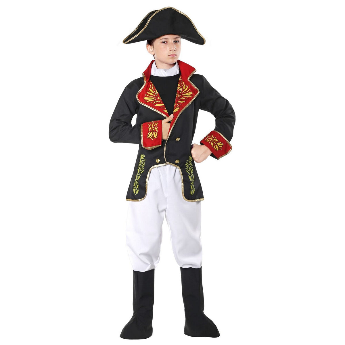 Op deze afbeelding zie je een Kostuums, van het merk Widmann. Napoleon Van Elba Jongen Kostuum