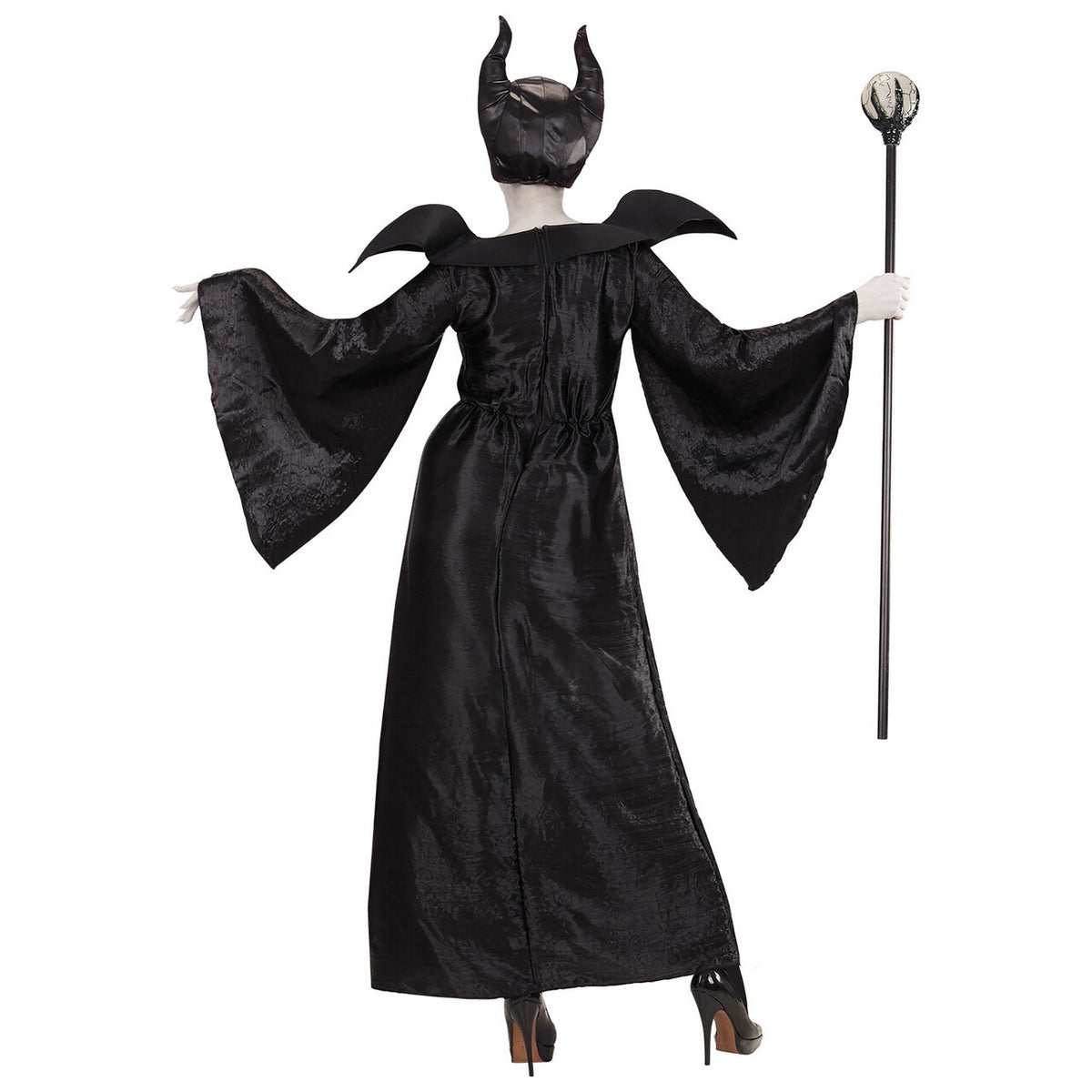 Op deze afbeelding zie je een Kostuums, van het merk Widmann. Maleficent Dragula Vrouw Kostuum