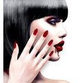 Ongles Vampira Stiletto Bordeaux