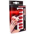 Ongles Diva Paillettes Rouges