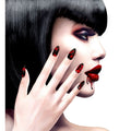 Ongles Stilettos Démon Femme Sang