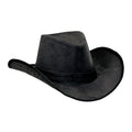 Chapeau De Cowboy En Suède Noir