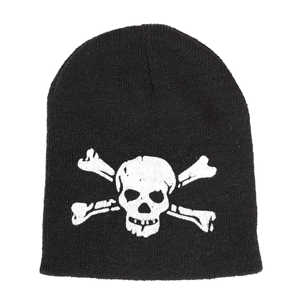 Op deze afbeelding zie je een Accessoires, van het merk Widmann. Biker Beanie Schedel Met Kruisbotten