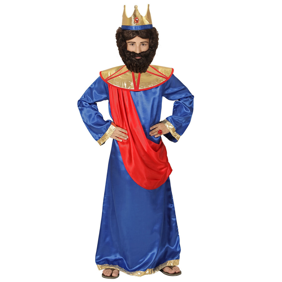 Op deze afbeelding zie je een Kostuums, van het merk Widmann. Bijbelse Koning Hiram Van Tyrus Jongen Kostuum