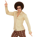Chemise Années 70 Homme Beige