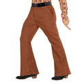 Pantalon Groovy Années 70 Homme Marron