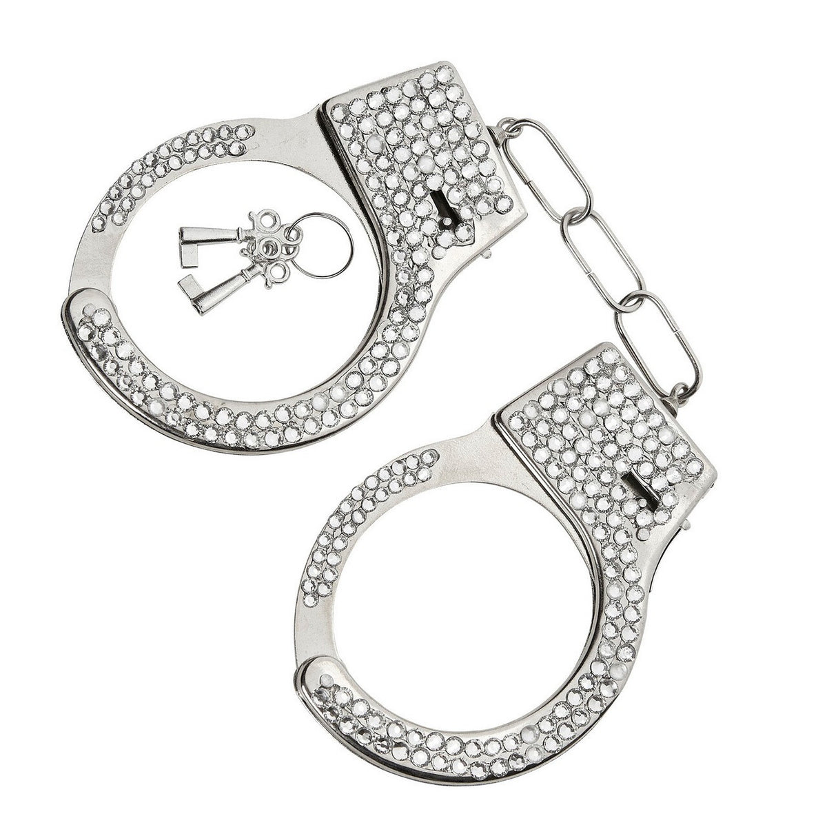 Op deze afbeelding zie je een Accessoires, van het merk Widmann. Strass Handboeien Bling Bling Arrest