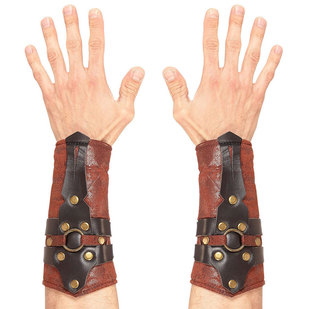 Op deze afbeelding zie je een Accessoires, van het merk Widmann. Lederlook Armbedekking Romein / Griek Centurio