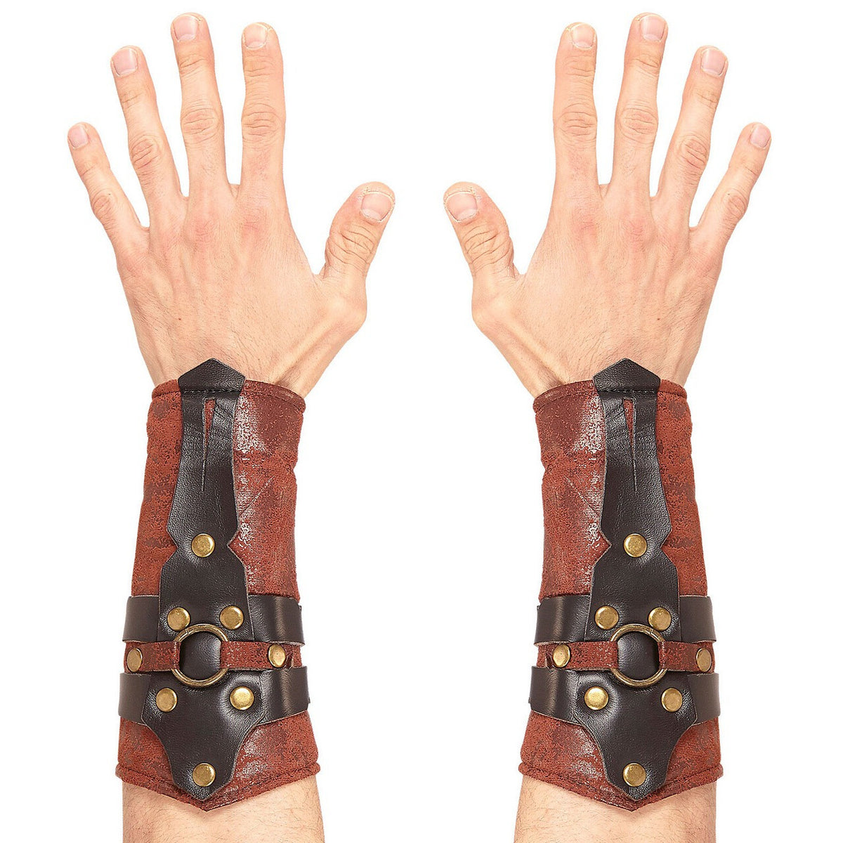 Op deze afbeelding zie je een Accessoires, van het merk Widmann. Lederlook Armbedekking Romein / Griek Centurio