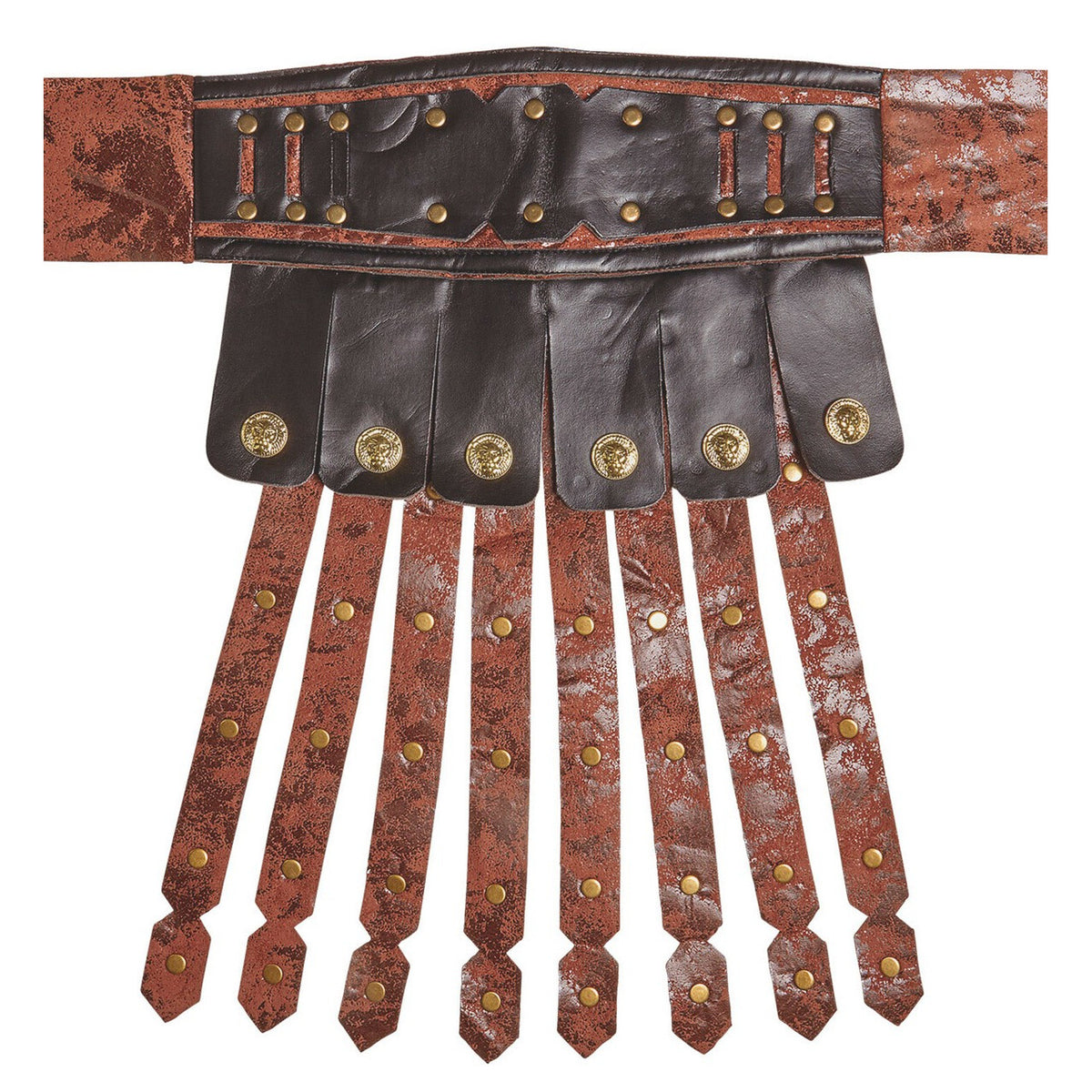 Op deze afbeelding zie je een Accessoires, van het merk Widmann. Lederlook Riem / Schort Romein / Griek Centurio