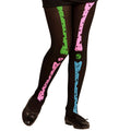 Collant Basique Squelette Fluo