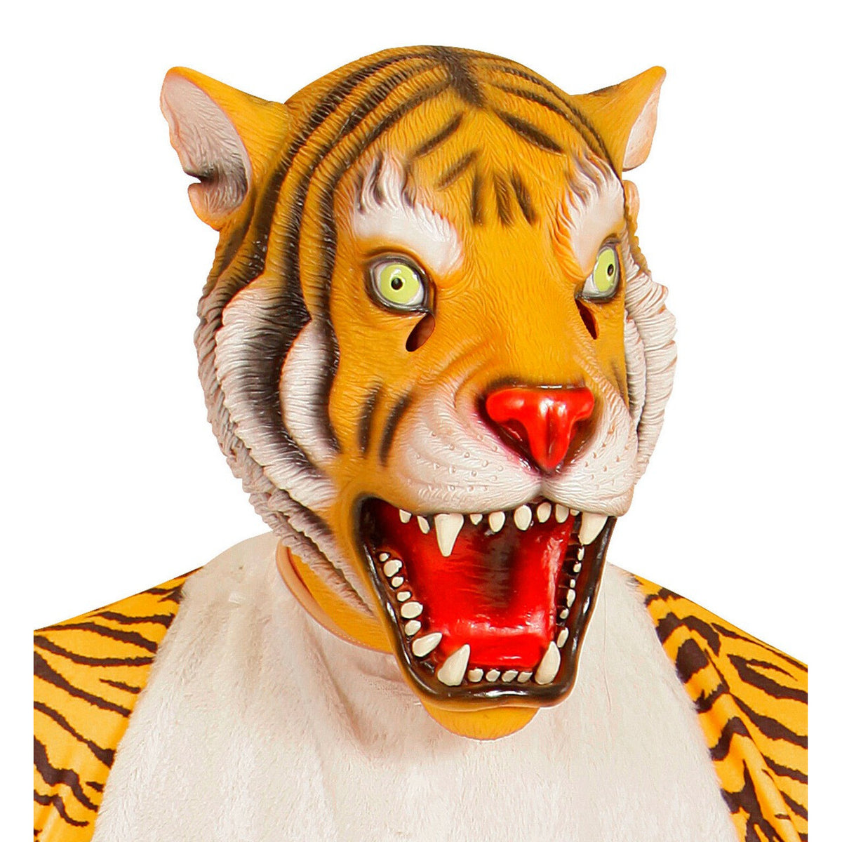 Op deze afbeelding zie je een Accessoires, van het merk Widmann. Cartoony Masker Tijger