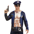 T-Shirt Manches Longues Policier Costaud