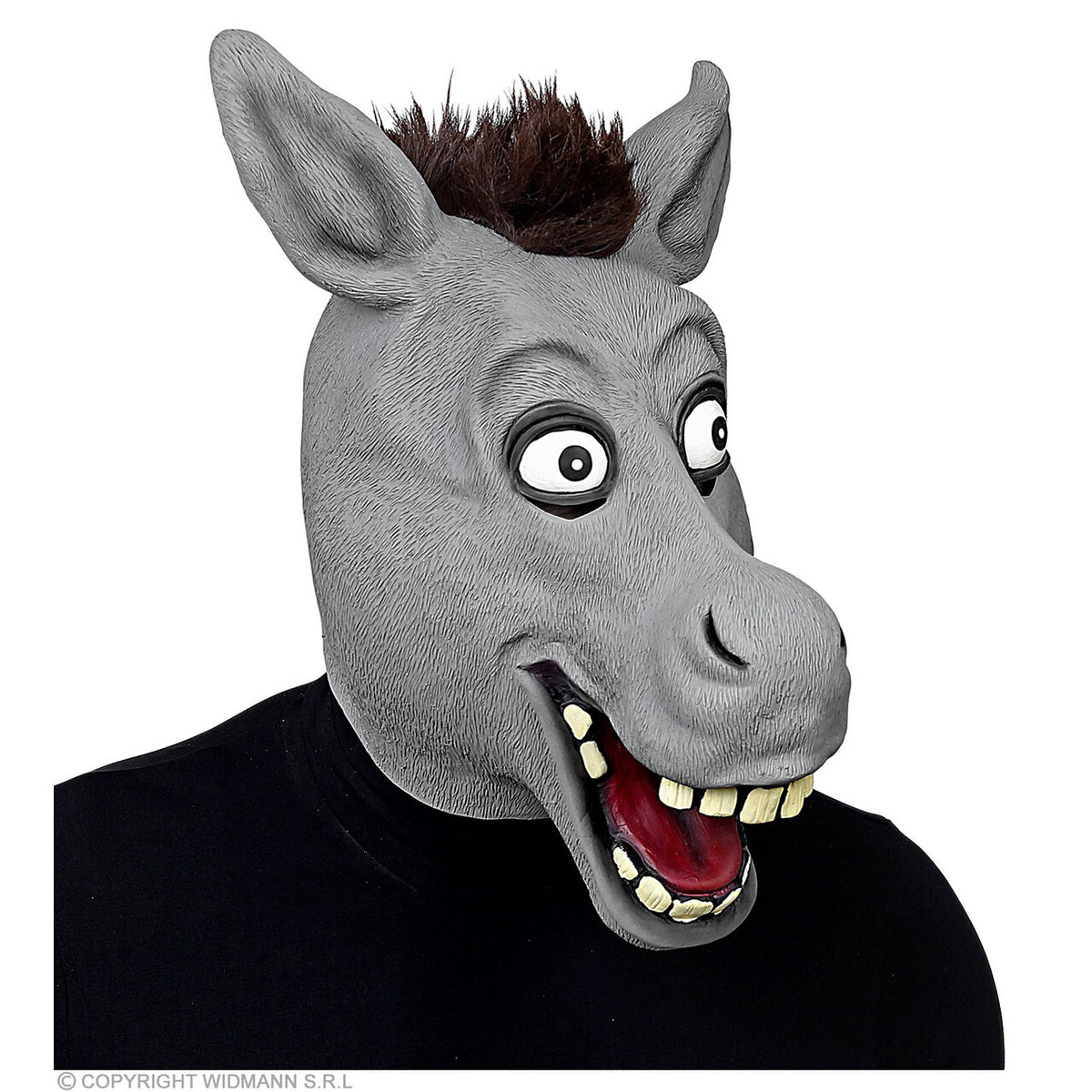 Op deze afbeelding zie je een Accessoires, van het merk Widmann. Lachende Ezel Met Vrolijke Ogen Masker