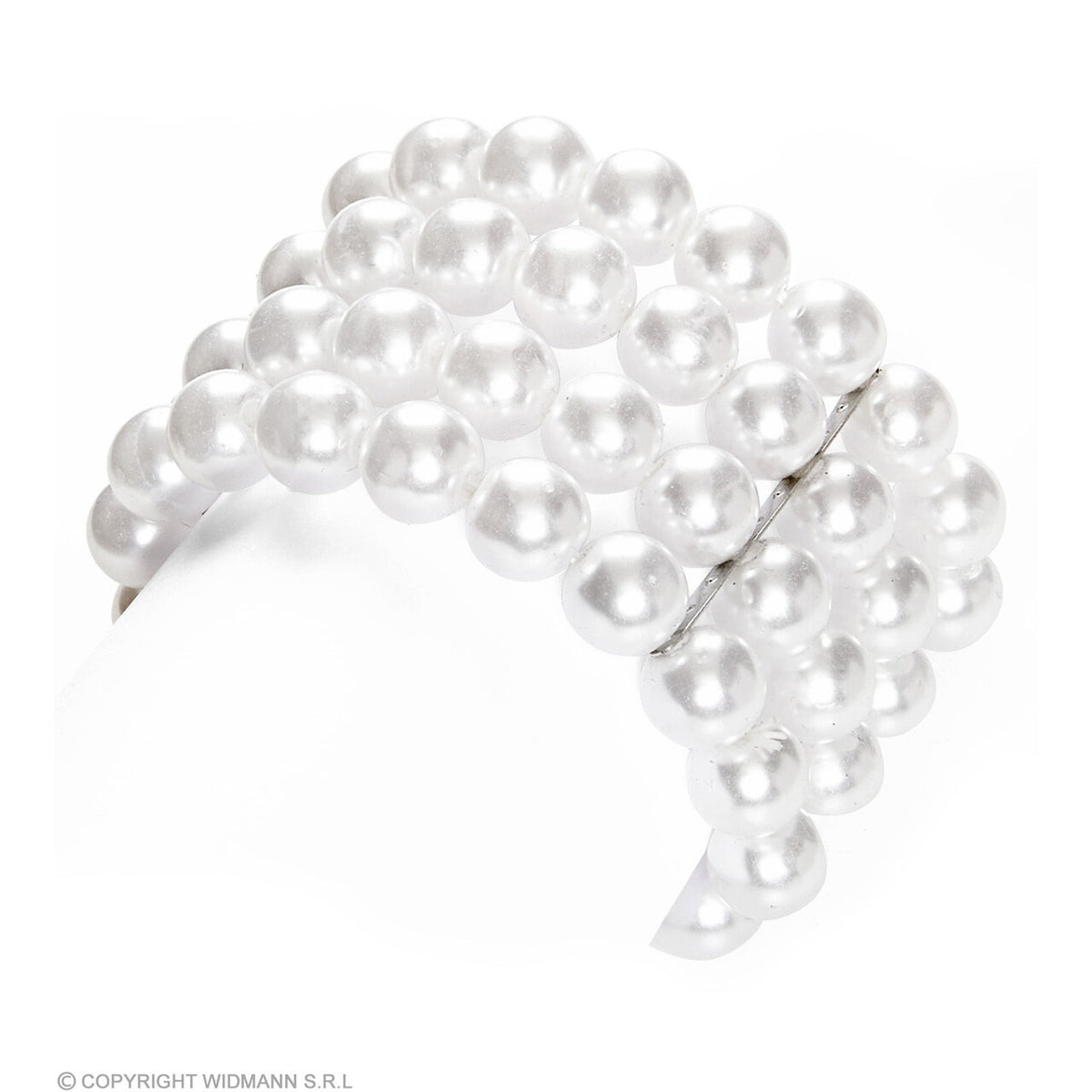 Op deze afbeelding zie je een Accessoires, van het merk Widmann. Brede Parel Armband Flapper