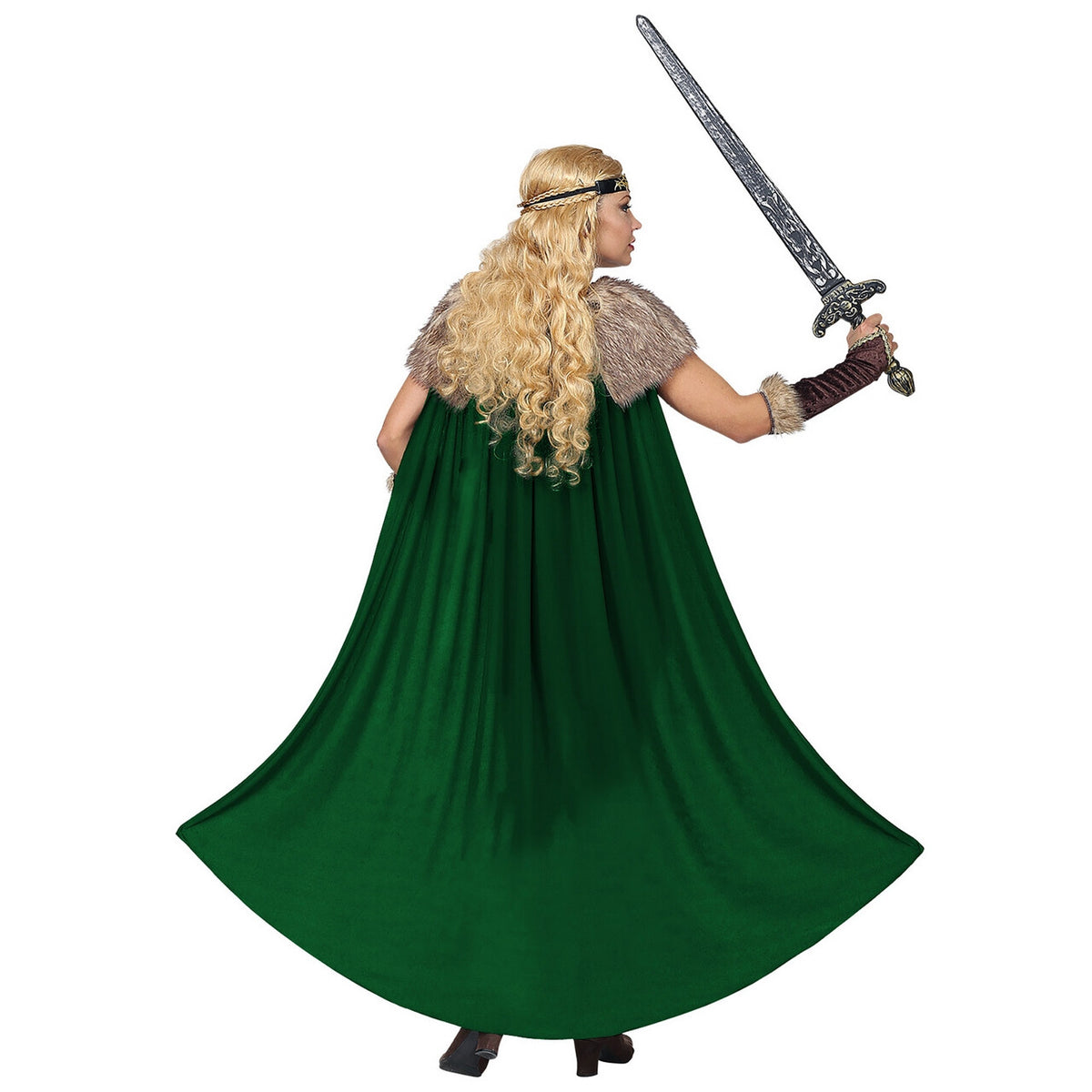 Op deze afbeelding zie je een Kostuums, van het merk Widmann. Onoverwinnelijke Viking Fridrika Vrouw Kostuum