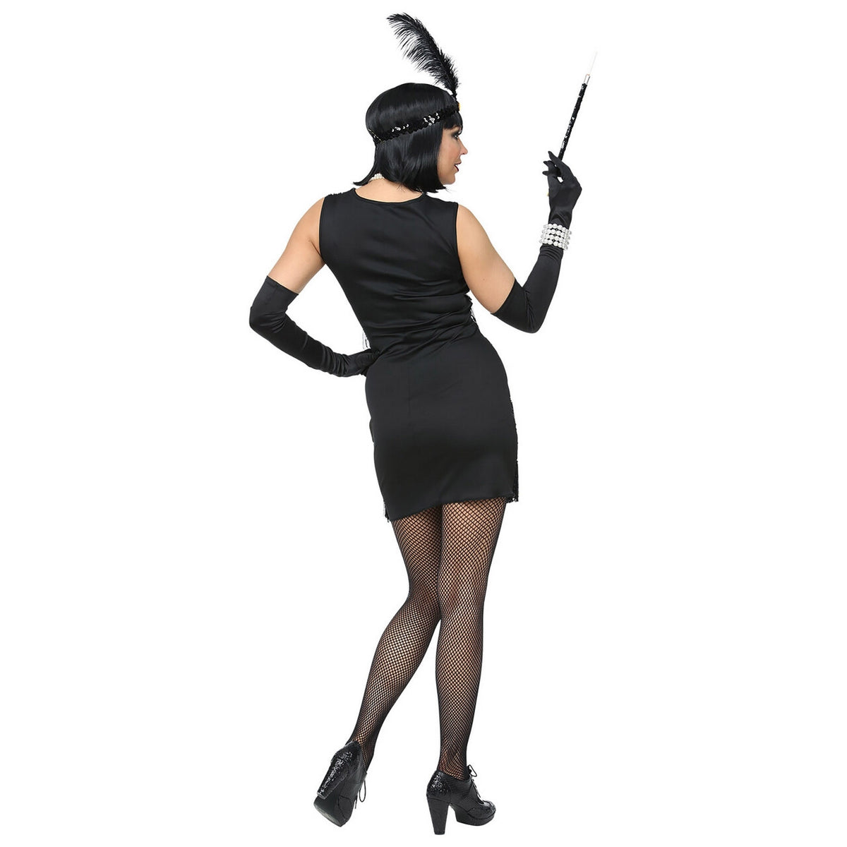 Op deze afbeelding zie je een Kostuums, van het merk Widmann. Donkere Jaren 20 Flapper Vrouw Kostuum
