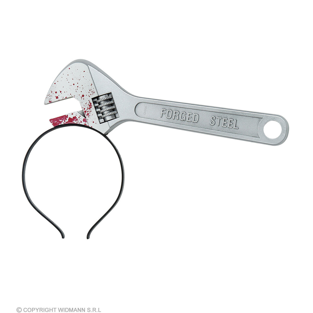 Op deze afbeelding zie je een Accessoires, van het merk Widmann. Moersleutel In Je Kop Haarband
