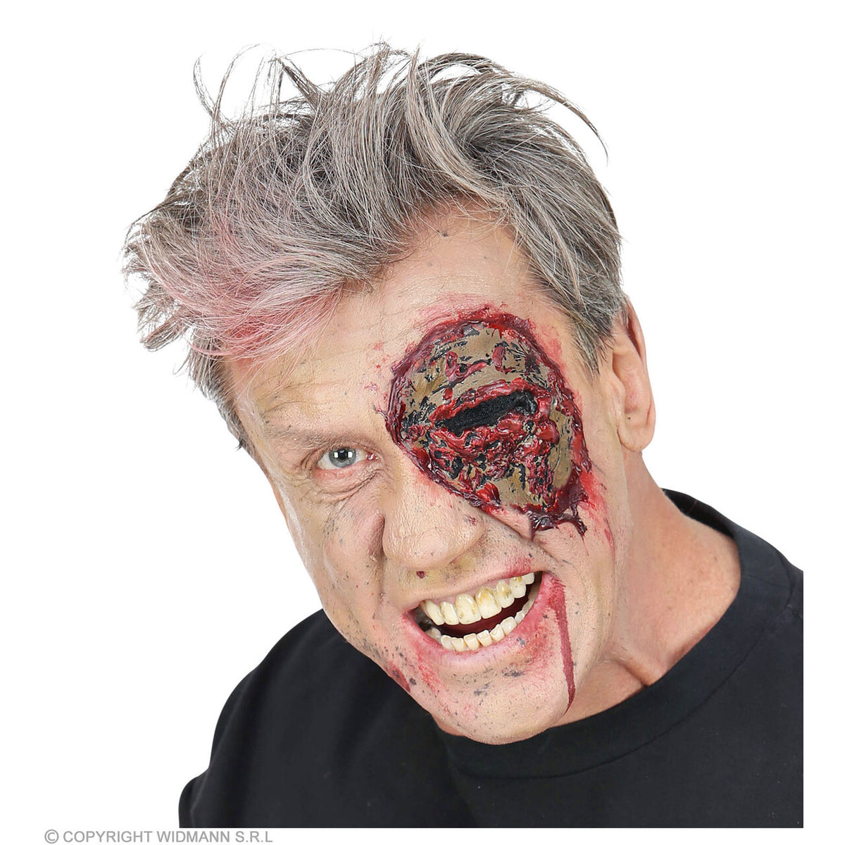 Op deze afbeelding zie je een Accessoires, van het merk Widmann. Uitgelepeld Zombie Oog
