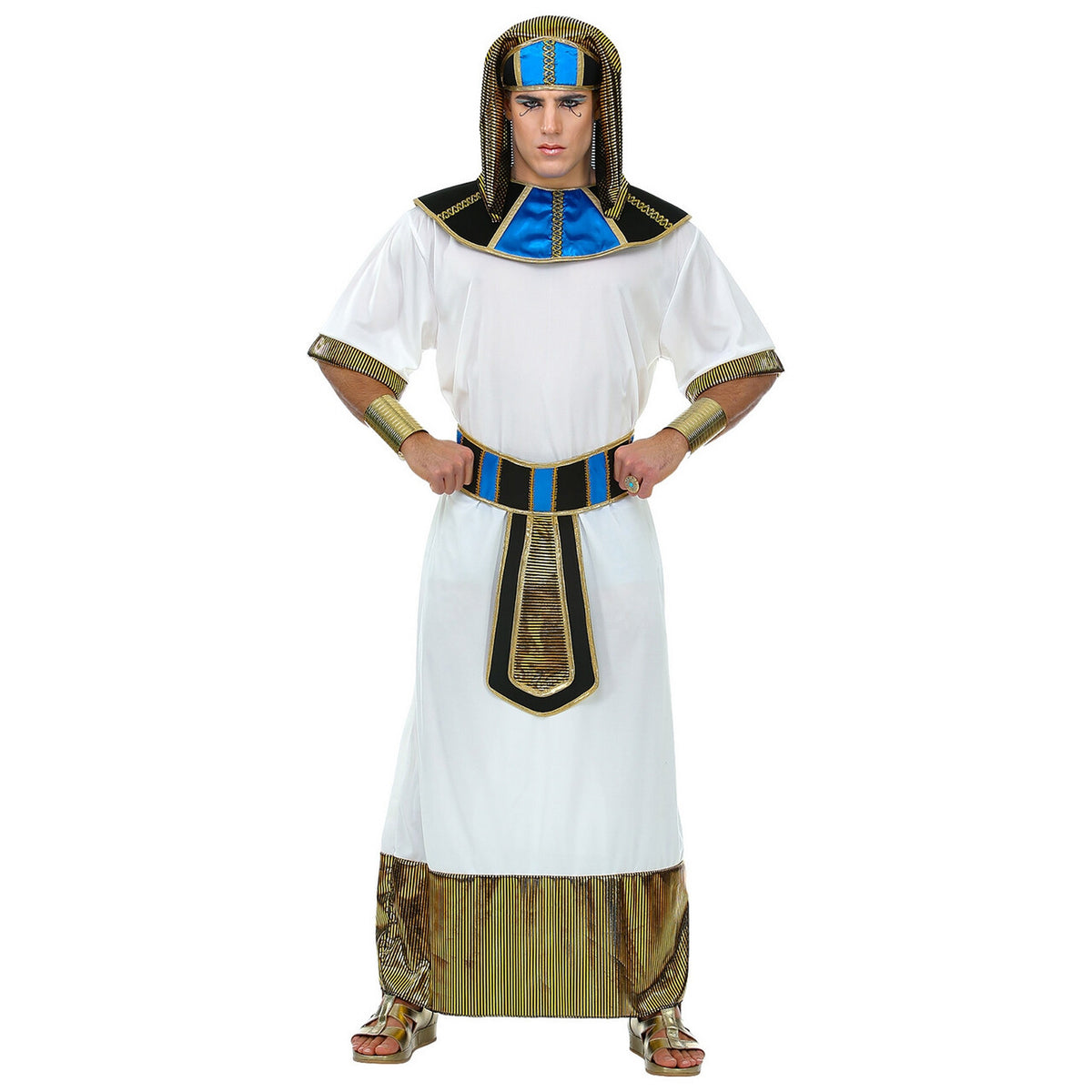 Op deze afbeelding zie je een Kostuums, van het merk Widmann. Heerser Van De Nijl Farao Thoetmoses Man Kostuum