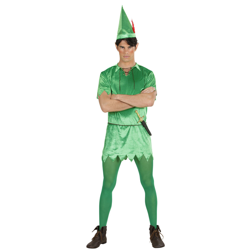 Op deze afbeelding zie je een Kostuums, van het merk Widmann. Peter Pan Nooitgedachtland Held Kostuum