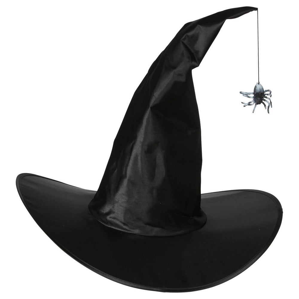 Op deze afbeelding zie je een Accessoires, van het merk Widmann. Heksenhoed Met Bungelende Spin