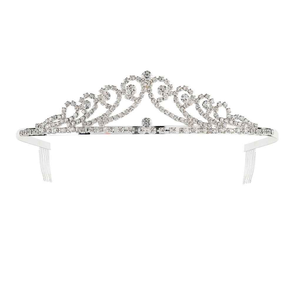 Op deze afbeelding zie je een Accessoires, van het merk Widmann. Strass Sieraadsteentjes Tiara Maxima