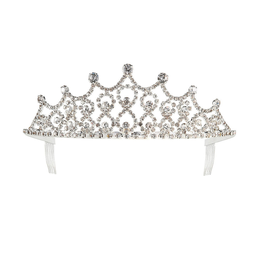 Op deze afbeelding zie je een Accessoires, van het merk Widmann. Koninklijke Tiara Strass Steentjes Amalia