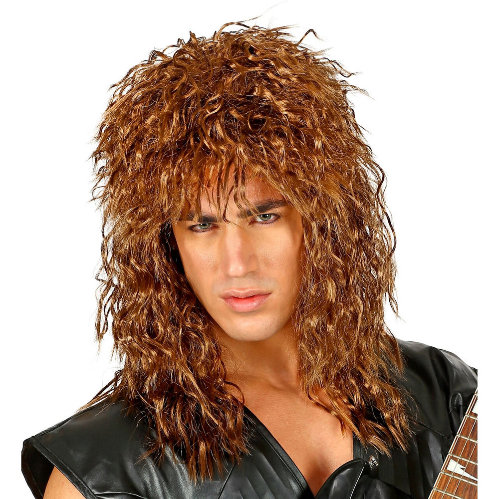 Op deze afbeelding zie je een Accessoires, van het merk Widmann. Pruik 80s Rockband Whitesnake