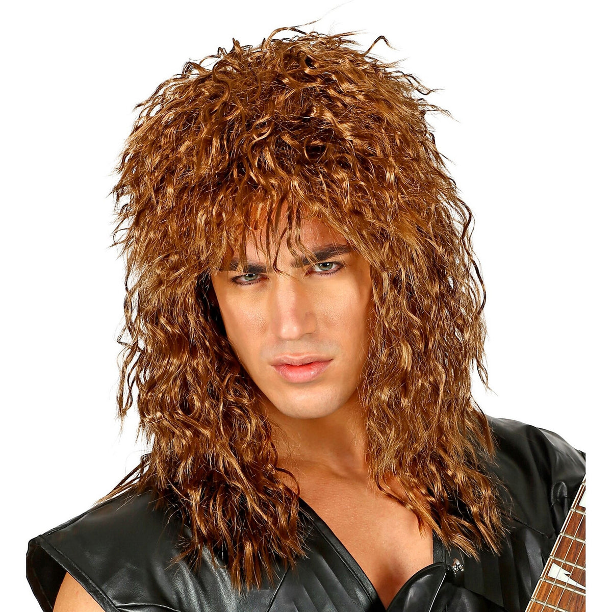 Op deze afbeelding zie je een Accessoires, van het merk Widmann. Pruik 80s Rockband Whitesnake