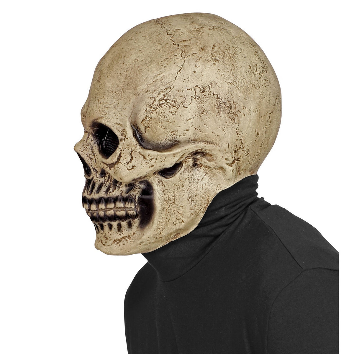 Op deze afbeelding zie je een Accessoires, van het merk Widmann. Masker Kaal Gepikte Schedel