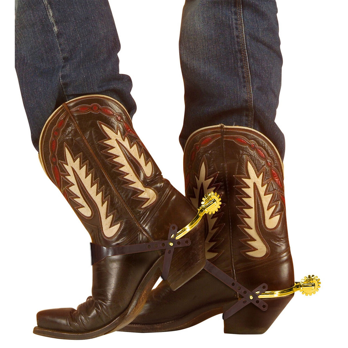 Op deze afbeelding zie je een Accessoires, van het merk Widmann. Sporen Stoere Cowboy Cowgirl Goud
