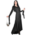 Longue Robe Noire Morticia Famille Addams Costume