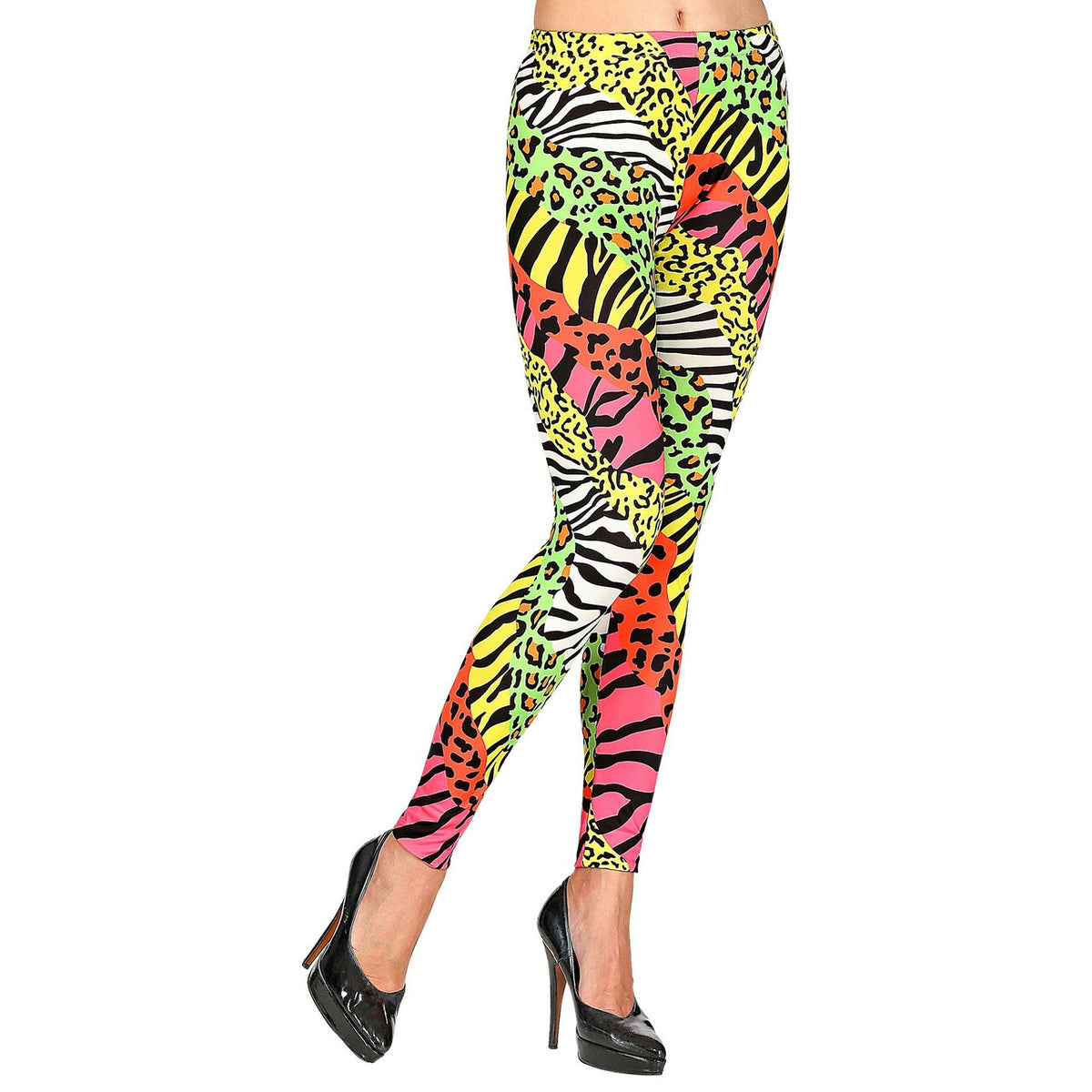 Op deze afbeelding zie je een Accessoires, van het merk Widmann. 80s Legging Jungle Disco