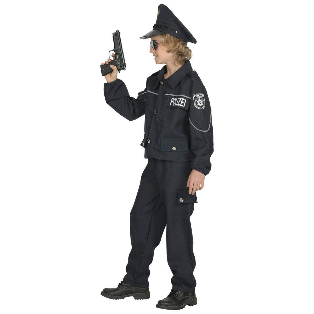 Op deze afbeelding zie je een Kostuums, van het merk Widmann. Eins Zwei Polizei Straatagent Kind Kostuum