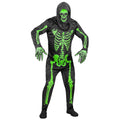 Squelette Néon Vert Effrayant Costume