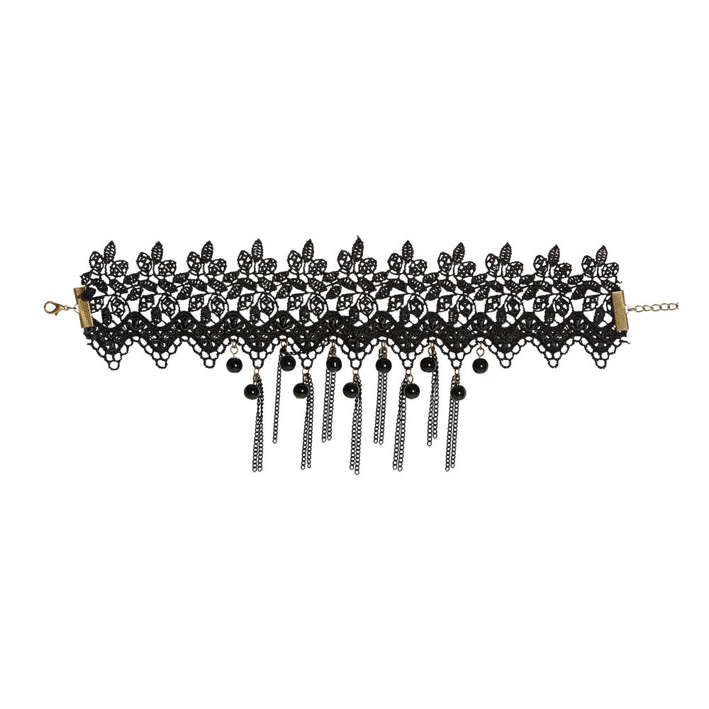 Op deze afbeelding zie je een Accessoires, van het merk Widmann. Zwarte Choker Medusa