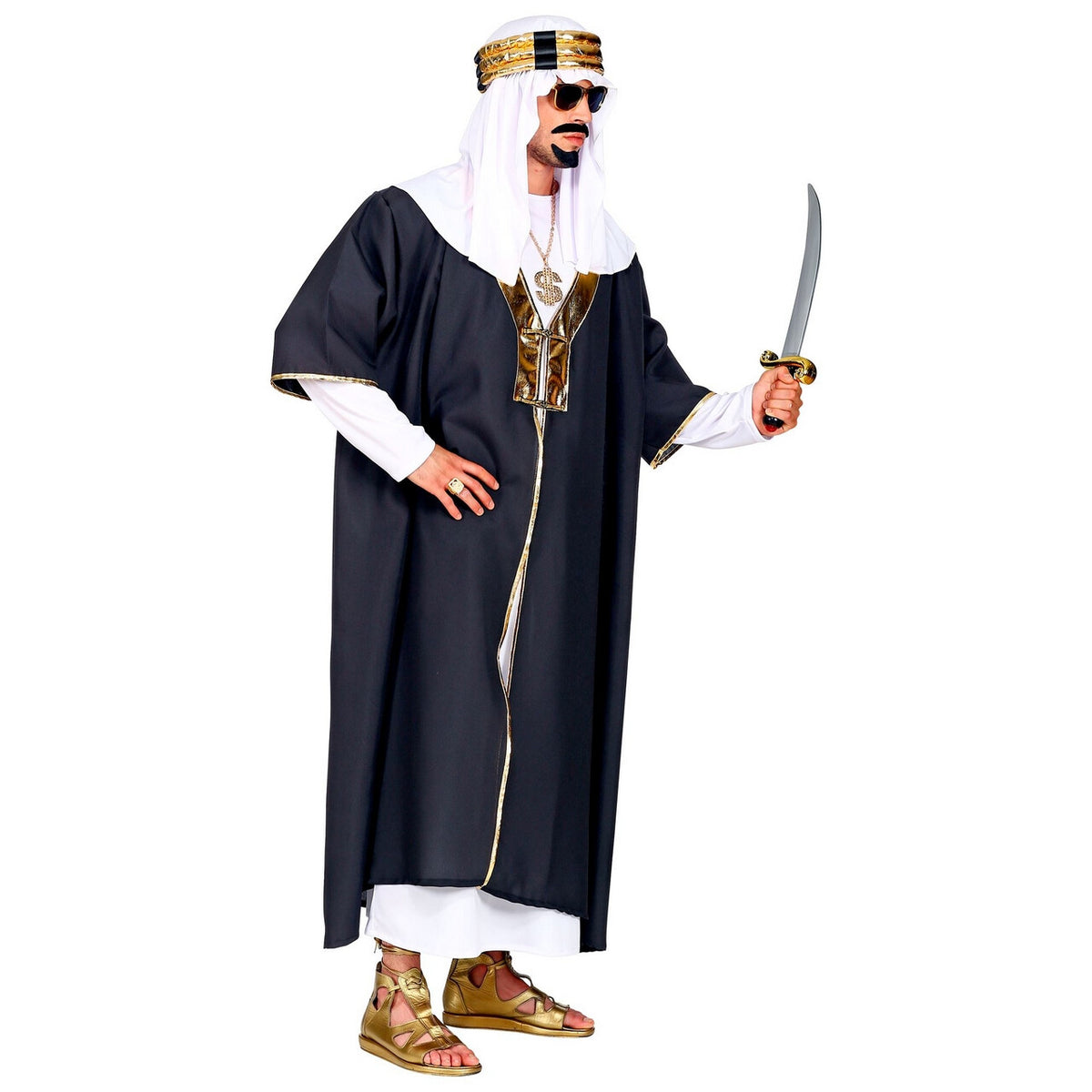 Op deze afbeelding zie je een Kostuums, van het merk Widmann. Sultan Suleiman Oliekan Kostuum