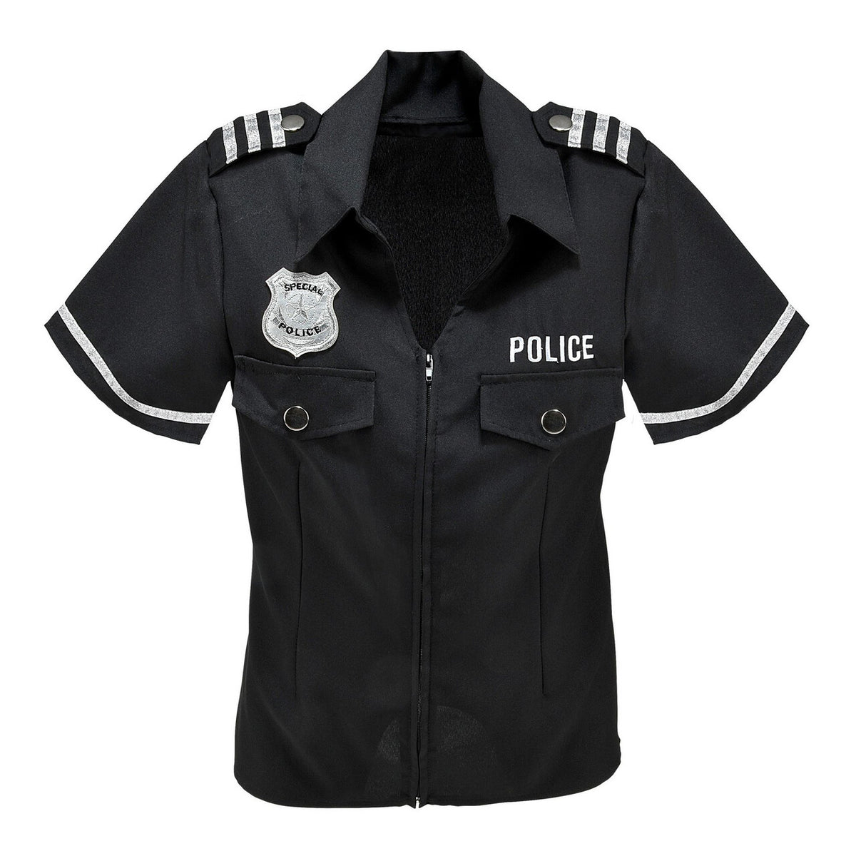 Op deze afbeelding zie je een Kostuums, van het merk Widmann. Uniform Shirt Politie Agente Vrouw