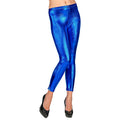 Legging Bleu Métallisé